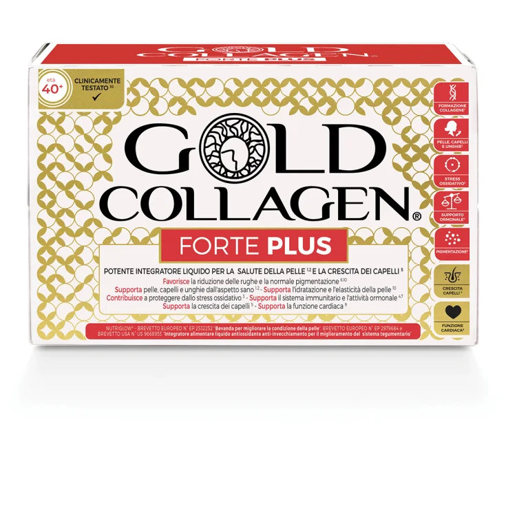 GOLD COLLAGEN FORTE PLUS 10 FLACONI DA 50 ML 5G COLLAGENE - Doctor Vinz