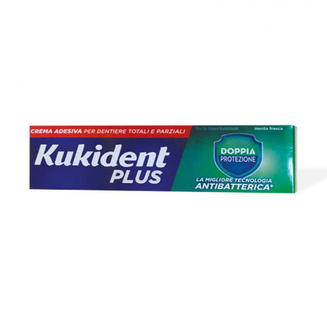 KUKIDENT PLUS BARRIERA ANTI-CIBO FRESCO CREMA ADESIVA DENTIERE 40 G - Doctor Vinz