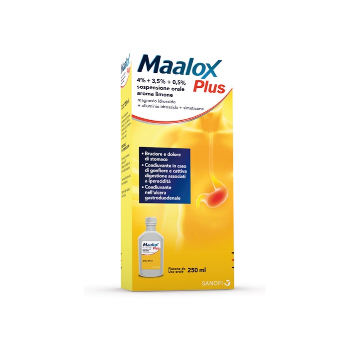 MAALOX PLUS - SOSPENSIONE ORALE - FLACONE DA 250ML - Doctor Vinz