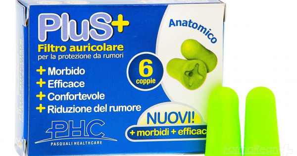 SCUDO FILTRO AURICOLARE PLUS SNR 37 DB 5-11MM 6 PAIA - Doctor Vinz