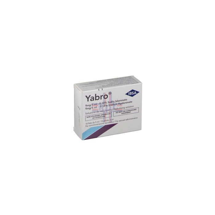 YABRO AEROSOL SODIO IALURONATO 0,18% SOLUZIONE DA NEBULIZZARE 10 FIALE DA 5 ML - Doctor Vinz