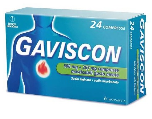 GAVISCON*24CPR MENTA 500+267MG - Doctor Vinz
