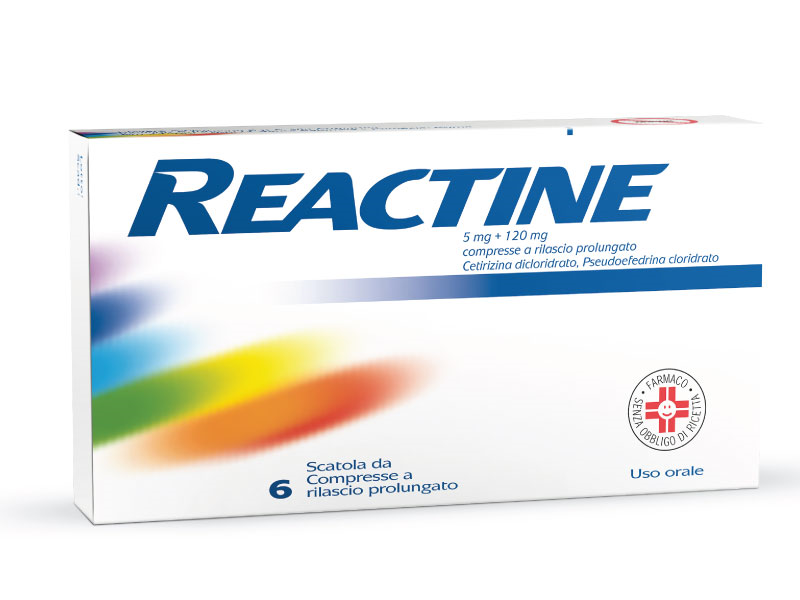 REACTINE*6CPR 5MG+120MG RP - Doctor Vinz
