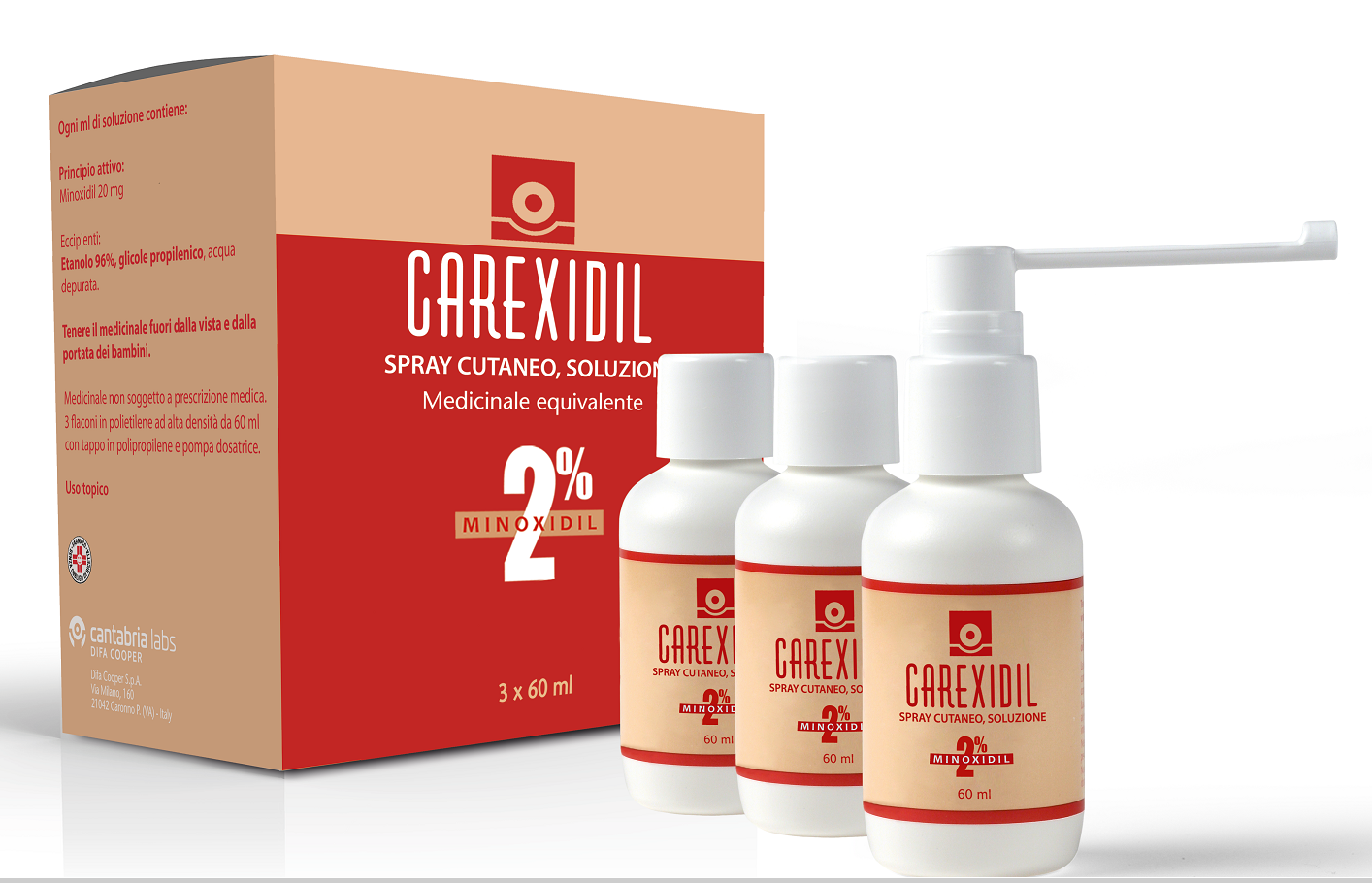 CAREXIDIL*3FL SOLUZ CUT 60ML2% - Doctor Vinz