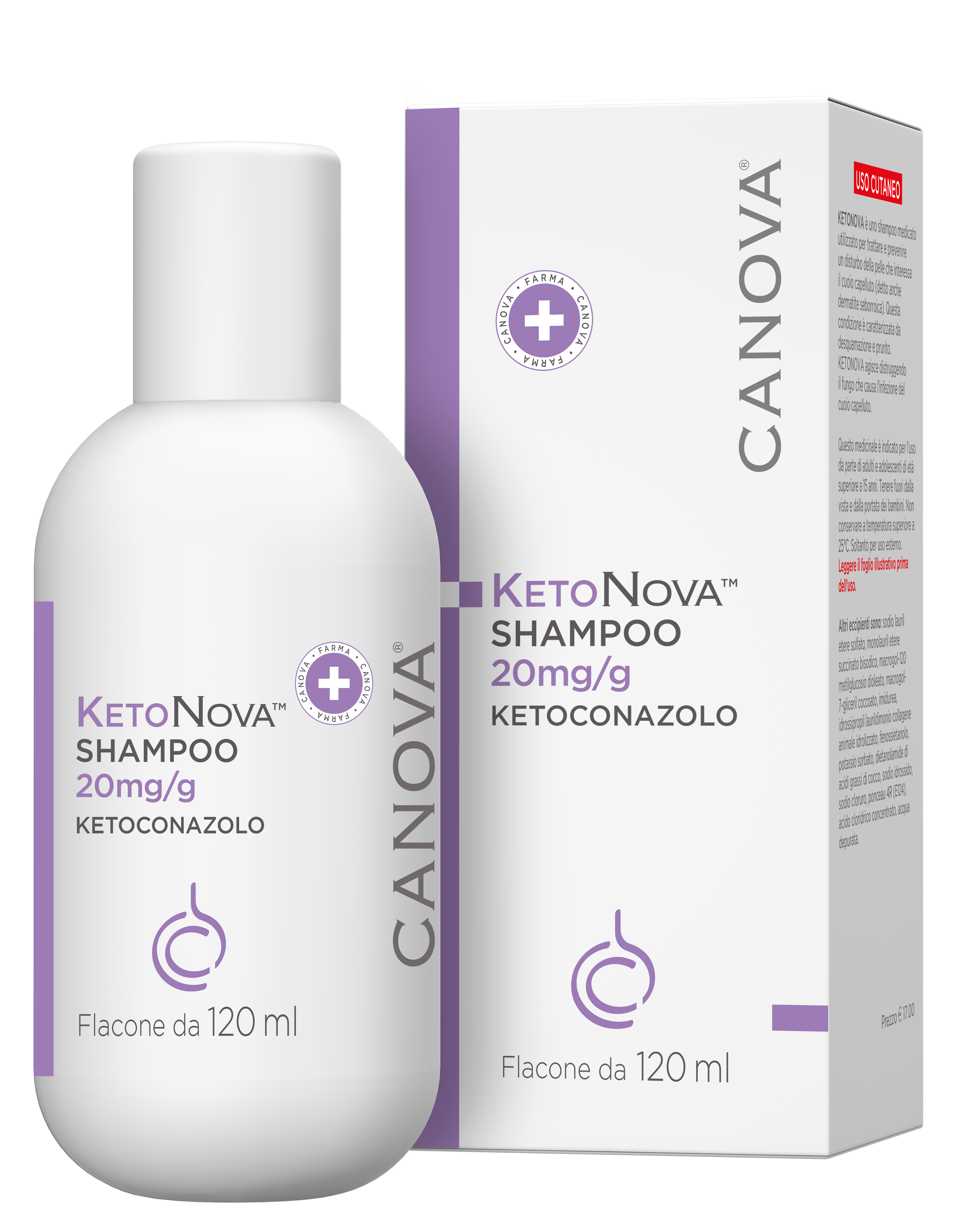 KETONOVA*SHAMPOO 120ML 20MG/G - Doctor Vinz