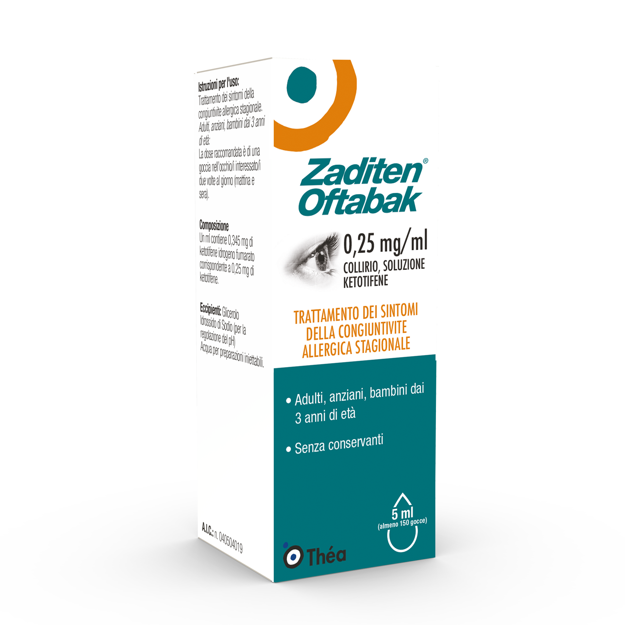 ZADITEN OFTABAK*COLLIRIO FL5ML - Doctor Vinz