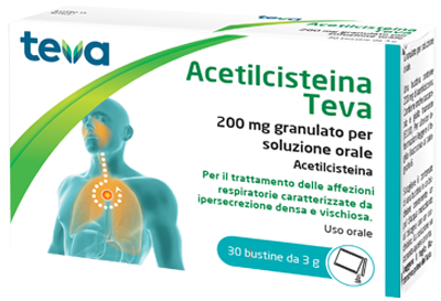 ACETILCISTEINA TEVA*30BS 200MG - Doctor Vinz