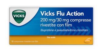 VICKS FLU ACTION*12CPR200+30MG - Doctor Vinz