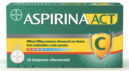 ASPIRINAACT*10CPR EFF800+480MG - Doctor Vinz