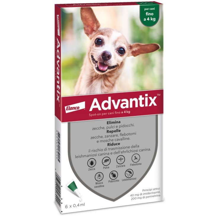 ADVANTIX SPOT ON*6PIP 0-4KG - Doctor Vinz