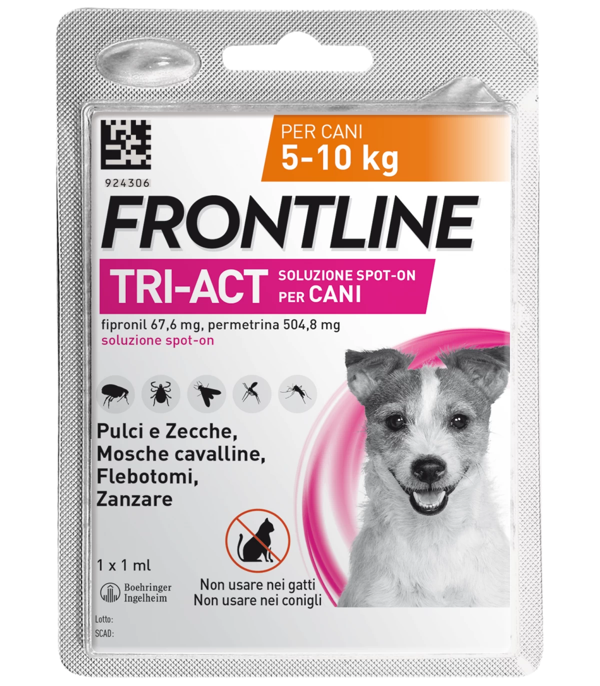 FRONTLINE TRI-ACT*1PIP 5-10KG - Doctor Vinz
