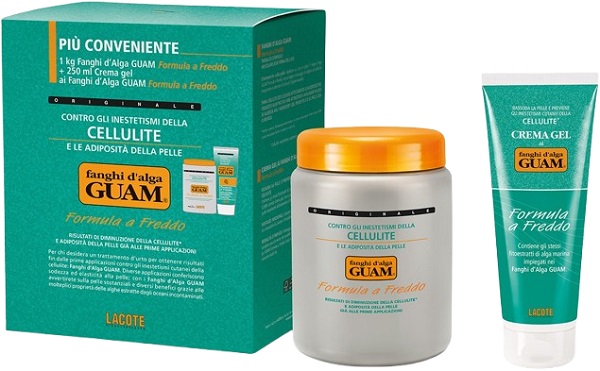 GUAM FANGHI D'ALGA CONFEZIONE CONVENIENZA FREDDA CON FANGHI D'ALGA GUAM 1 KG + CREMA GEL 250 ML FORMULA A FREDDO - Doctor Vinz