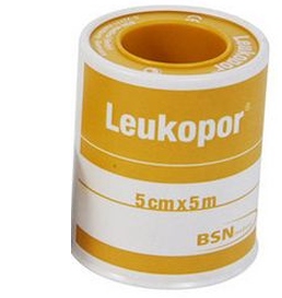 CEROTTO IN ROCCHETTO LEUKOPOR IPOALLERGENICO TESSUTO NON TESSUTO BIANCO 5X500 CM - Doctor Vinz