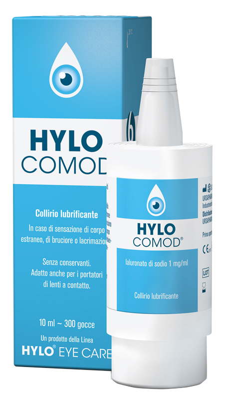 HYLO-COMOD GOCCE OCULARI IALURONATO DI SODIO 0,1%  FLACONCINO 10 ML - Doctor Vinz