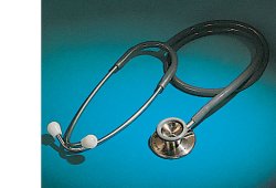 STETOFONENDOSCOPIO PROFESSIONAL CORPO IN ACCIAIO INOX 18/8, ARCHETTO BIAURICOLARE CROMATO CON DOPPIA MOLLA INTERNA - Doctor Vinz