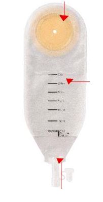 SACCA PER DRENAGGIO DELLE FERITE STERILE COLOPLAST CAPACITA' MINI 100ML 10 PEZZI ARTICOLO 2210 - Doctor Vinz