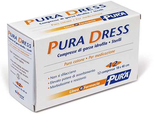 GARZA IDROFILA PURA DRESS 18X40CM 12 PEZZI - Doctor Vinz