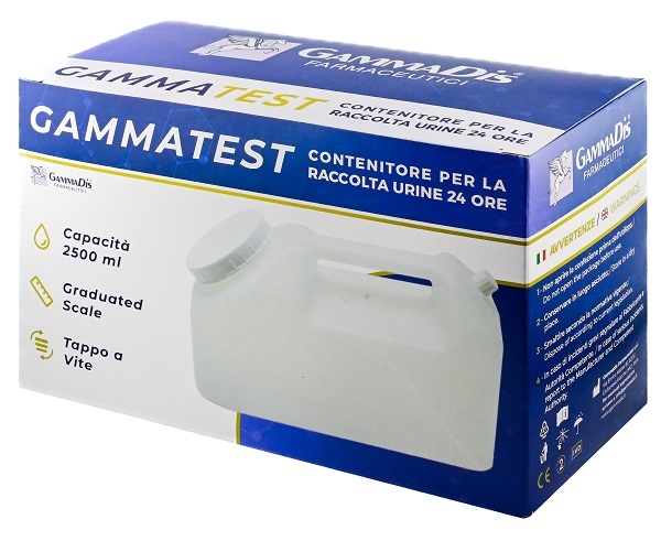 CONTENITORE STERILE PER LA RACCOLTA URINA GAMMASI 24H 2500 ML - Doctor Vinz