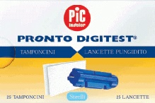 LANCETTE PUNGIDITO PIC DIGITEST GAUGE 28 25 PEZZI + 25 TAMPONCINI ASSORBENTI - Doctor Vinz