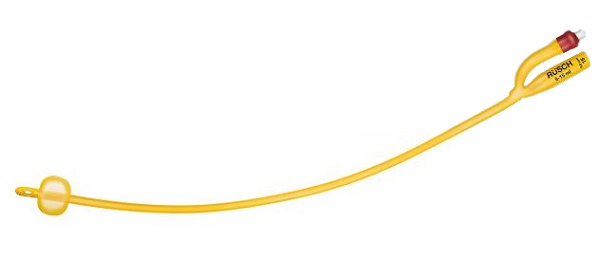 CATETERE FOLEY A MEDIA PERMANENZA  RUSCH GOLD PLUS A 2 VIE IN SILKOLATEX LATTICE-SILICONE PER ADULTO CH16 LUNGHEZZA 40 CM PUNTA CILINDRICA A 2 FORI PALLONCINO 30-50 ML 1 PEZZO - Doctor Vinz