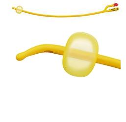 CATETERE FOLEY A MEDIA PERMANENZA  RUSCH GOLD PLUS A 3 VIE IN SILKOLATEX LATTICE-SILICONE PER ADULTO CH18 LUNGHEZZA 40 CM PUNTA CILINDRICA A 2 FORI PALLONCINO 5-15 ML 1 PEZZO - Doctor Vinz
