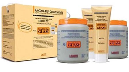 GUAM FANGHI D'ALGA DOPPIA CONVENIENZA CON FANGHI D'ALGA GUAM 2 X 1 KG + CREMA GEL 2 X 250 ML - Doctor Vinz