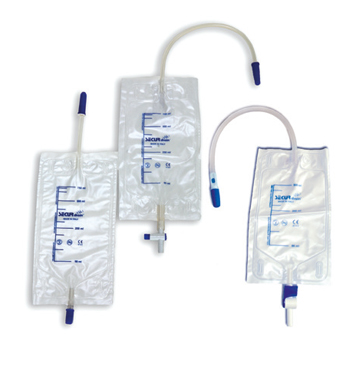 SACCA URINA DA GAMBA SECURDRAIN-VIA'NON STERILE CON VALVOLA A-R E RUBINETTO DI SCARICO TIRA SPINGI CAPACITA' 750 ML LUNGHEZZA TUBO 35 CM 30 PEZZI + 2 LACCI LATTICE PER IL FISSAGGIO - Doctor Vinz