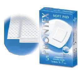 GARZA PRONTEX SOFT PAD COMPRESSA 5X7 CM 5 PEZZI - Doctor Vinz