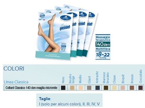 SAUBER COLLANT 140 DENARI MAGLIA MICRORETE NEUTRO BEIGE 2 LINEA CLASSICA - Doctor Vinz
