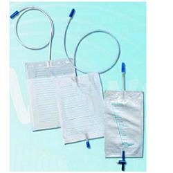 SACCA DI DRENAGGIO DA LETTO PER INCONTINENZA CON VALVOLA DI NON RITORNO E RUBINETTO DI SCARICO 2 LT TUBO 130 CM 10 PEZZI - Doctor Vinz
