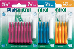 PLAKKONTROL SCOVOLINO CON MANICO MIDI 0,7 8 PEZZI - Doctor Vinz