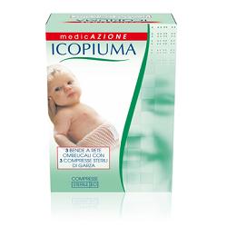 BENDA ICOPIUMA A COMPRESSIONE FISIOLOGICA RETE OMBELICALE CON GARZE STERILI 1 PEZZO - Doctor Vinz