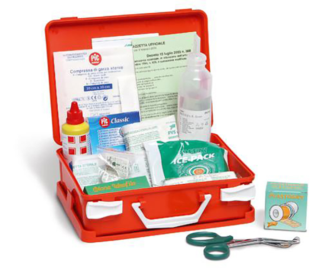 PACCHETTO DI MEDICAZIONE REINTEGRO DEL PACCO BASE COMPLETO ALLEGATO 2 DM 388 DEL 15/07/2003 - Doctor Vinz