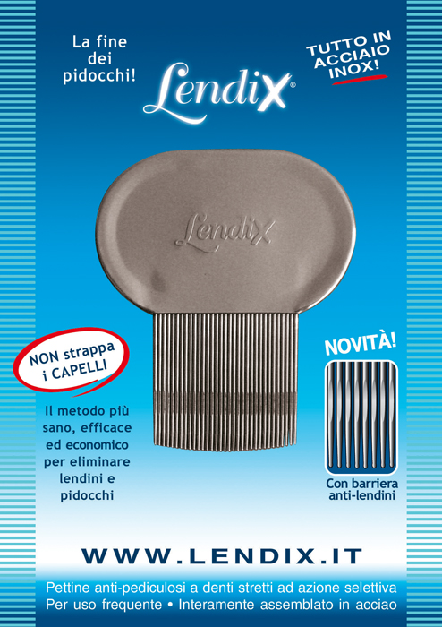 LENDIX PETTINE ANTIPIDOCCHI IN ACCIAIO - Doctor Vinz