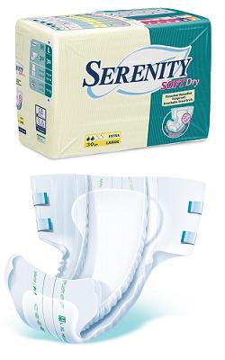 PANNOLONE PER INCONTINENZA SERENITY SOFTDRY FORMATO MAXI TAGLIA MEDIUM 15 PEZZI - Doctor Vinz