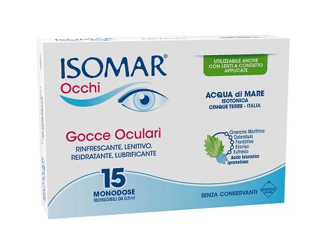 ISOMAR OCCHI GOCCE OCULARI ALL'ACIDO IALURONICO 0,20% 15 FLACONCINI - Doctor Vinz