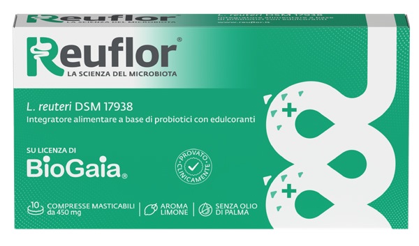 REUFLOR 10 COMPRESSE MASTICABILI AROMA LIMONE - Doctor Vinz