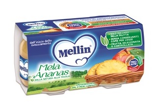 MELLIN OMOGENEIZZATO MELA ANANAS 100 G 2 PEZZI - Doctor Vinz