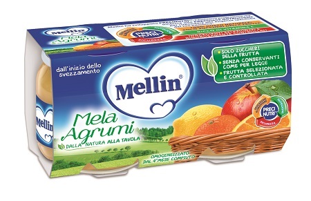 MELLIN OMOGENEIZZATO MELA AGRUMI 100 G 2 PEZZI - Doctor Vinz
