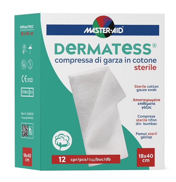 GARZA IDROFILA DERMATESS COT 18X40 12 PEZZI - Doctor Vinz