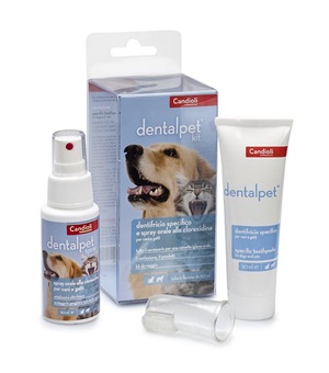 DENTALPET KIT DENTIFRICIO 50ML+SPRAY ORALE 50ML+1 DITALE - Doctor Vinz