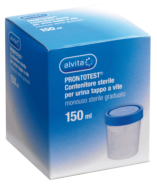 CONTENITORE PER URINA ALVITA PRONTOTEST GRADUATO CON TAPPO A VITE - Doctor Vinz