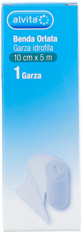 BENDA IN GARZA IDROFILA ORLATA ALVITA 10X500CM - Doctor Vinz
