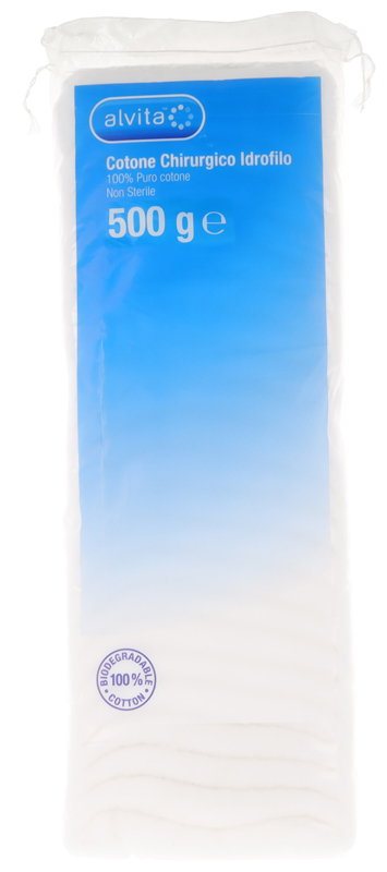 COTONE CHIRURGICO IDROFILO ALVITA 100% PURO COTONE 500 G - Doctor Vinz