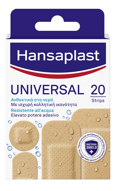 CEROTTO HANSAPLAST UNIVERSAL RESISTENTE ALL'ACQUA 4 FORME ASSORTITE 20 PEZZI - Doctor Vinz