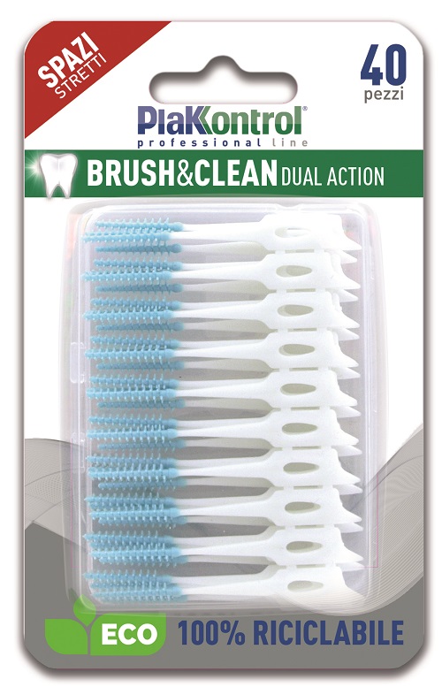 PLAKKONTROL BRUSH & CLEAN SCOVOLINI SPAZI STRETTI 40 PEZZI - Doctor Vinz