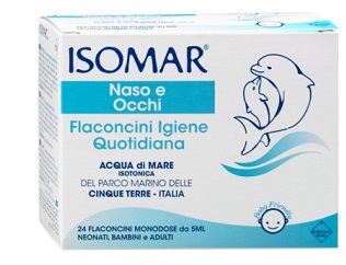 ISOMAR SOLUZIONE ISOTONICA ACQUA MARE IGIENE QUOTIDIANA 24 FLACONCINI MONODOSE 5 ML - Doctor Vinz