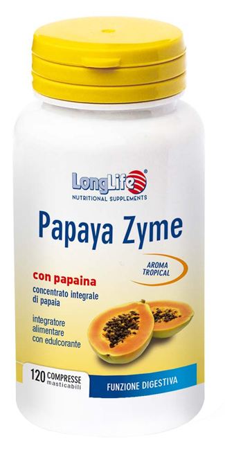 LONGLIFE PAPAYA ZYME 120 TAVOLETTE - Doctor Vinz