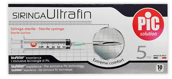 SIRINGA PIC ULTRAFINE 5 ML AGO 14 10 PEZZI - Doctor Vinz