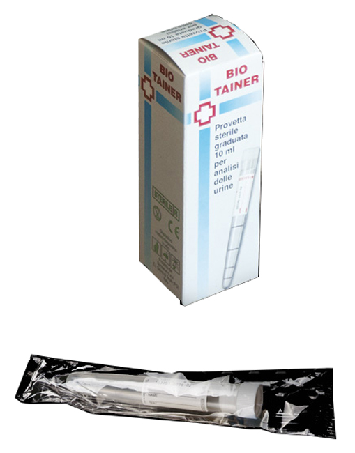 BIO TAINER PROVETTA STERILE PER URINA 10 ML - Doctor Vinz